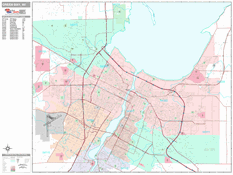 Green Bay Digital Map Premium Style